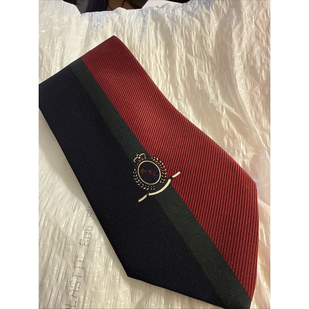 Vintage Kfc Colonel Sanders Navy Burgundy Tie